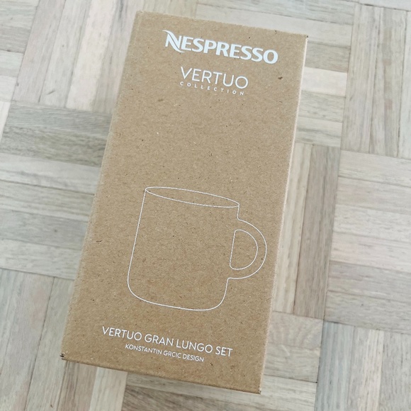 Nespresso - Vertuo Gran Lungo Set - 2 Cups and 2 Spoons - Brand New! - Picture 1 of 4